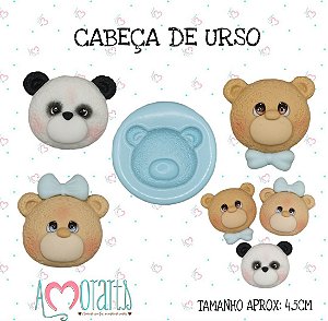 Molde de Silicone Cabeça de Urso--CÓD 56