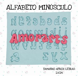 Molde de Silicone Alfabeto Minúsculo--CÓD 60