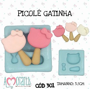 Molde Picolé Gatinha--CÓD 301