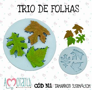 Molde Trio de Folhas--CÓD 311