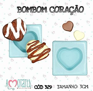 Molde Bombom Coração--CÓD 329