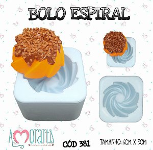 Molde Bolo Espiral-- CÓD 381