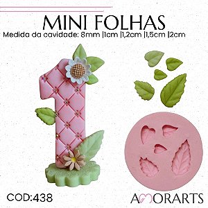 Molde Mini Folhas --CÓD 438