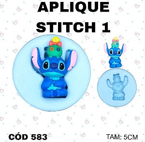 Molde de Silicone Aplique Stitch 1 --CÓD 583