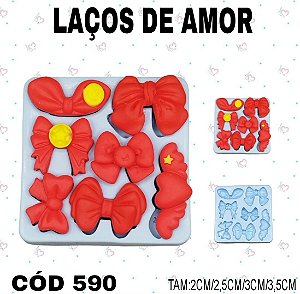 Molde de Silicone Laços de Amor--CÓD 590