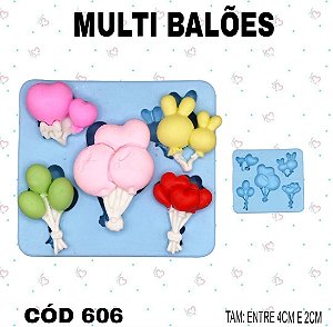 Molde de silicone Multi Balões--CÓD 606