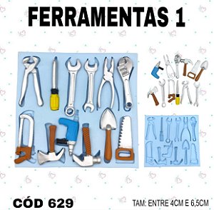 Molde de Silicone Ferramentas 1--CÓD 629