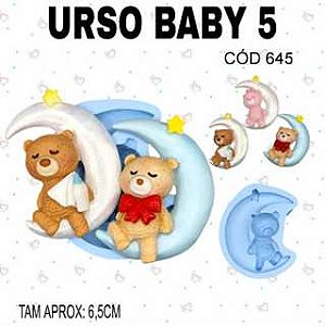 Molde de silicone Urso Baby 5--CÓD 645