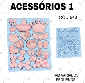 Molde de silicone Acessórios 1--CÓD 648