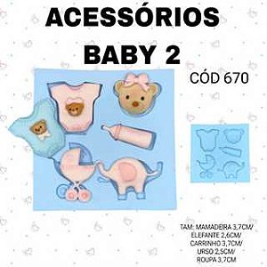 Molde de silicone Acessórios Baby 2--CÓD 670