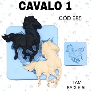 Molde de silicone Cavalo 1--CÓD 685