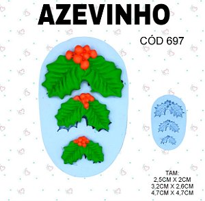 Molde de silicone Azevinho--CÓD 697