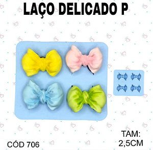 Molde de silicone Laço Delicado P--CÓD 706