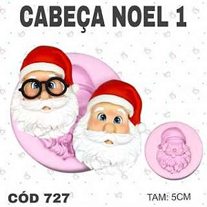 Molde de silicone Cabeça Noel 1--CÓD 727