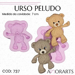 Molde de silicone Urso Peludo-- CÓD 737
