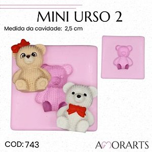 Molde de silicone Mini Urso 2 --CÓD 743