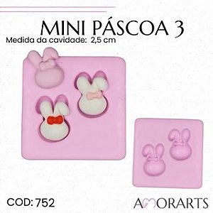Molde de silicone Mini Páscoa 3--CÓD 752
