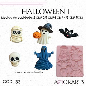 Molde de silicone Halloween 1--CÓD 33
