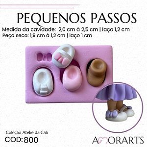 Molde de silicone Pequenos Passos --CÓD 800