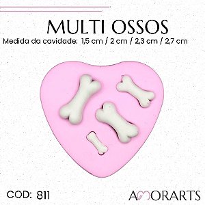 Molde de silicone Multi Ossos --CÓD 811