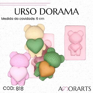 Molde de silicone Urso Dorama--CÓD 818