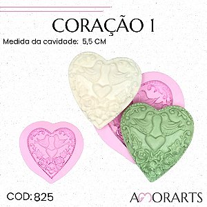 Molde de silicone Coração 1--CÓD 825
