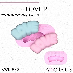 Molde de silicone Love P--CÓD 830