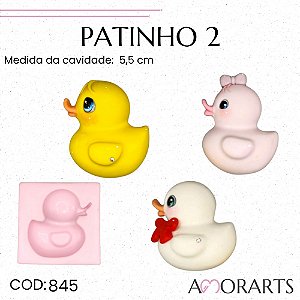 Molde de silicone Patinho 2--CÓD 845