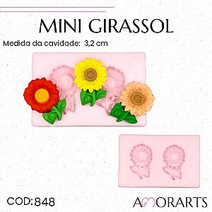 Molde de silicone Mini Girassol --CÓD 848