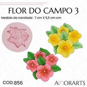 Molde de silicone Flor do Campo 3--CÓD 856