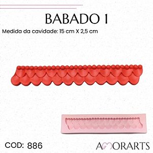 Molde de silicone Babado 1--CÓD 886
