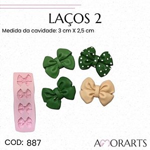 Molde de silicone Laço 2--CÓD 887