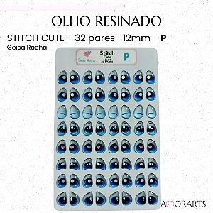 Olho resinado GR Stitch Cute P --32 Pares