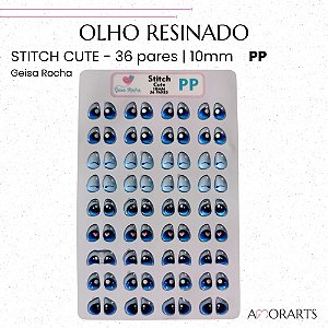 Olho Resinado GR Stitch Cute PP -- 36 Pares