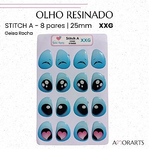 Olho resinado GR Stitch A XXG-- 8 Pares