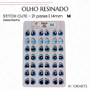 Olho Resinado GR Stitch Cute M - 21 Pares