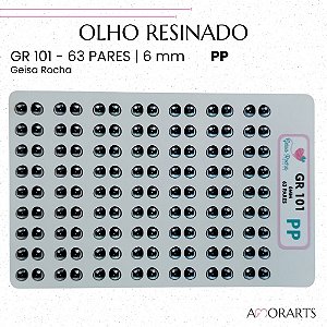 Olho resinado GR 101 PP --63 ParesTAM