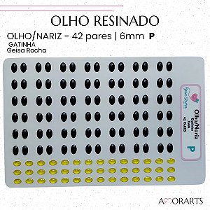Olho/Nariz Gatinha resinado GR P-- 42 Pares