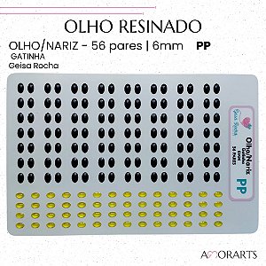 Olho/Nariz Gatinha resinado GR PP-- 56 Pares