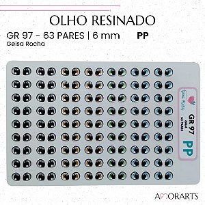 Olho resinado GR 97 PP -- 63 Pares