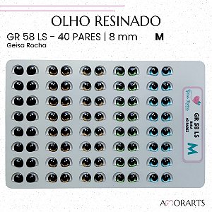 Olho resinado GR 58 LS M -- 40 Pares