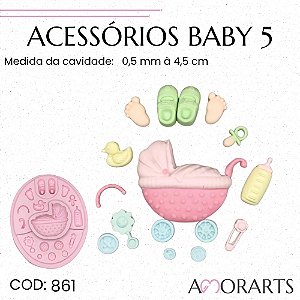 Molde de silicone Acessórios Baby 5 -- CÓD 861