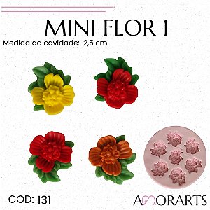 Molde de silicone Mini Flor 1--CÓD 131
