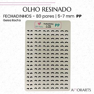 Olho resinado GR Fechadinhos PP- 80 Pares
