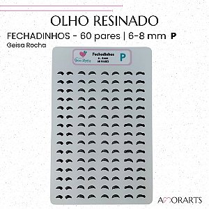Olho resinado GR Fechadinhos P -- 60 Pares