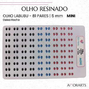 Olho resinado GR Labubu Mini --81 Pares