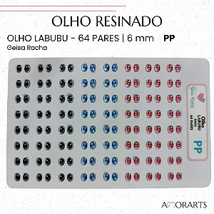 Olho resinado GR Labubu PP -- 64 Pares