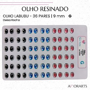 Olho resinado GR Labubu G --36 Pares