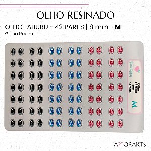 Olho resinado GR Labubu M -- 42 Pares