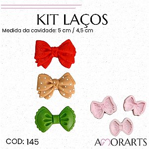 Molde de silicone Kit Laços--CÓD 145